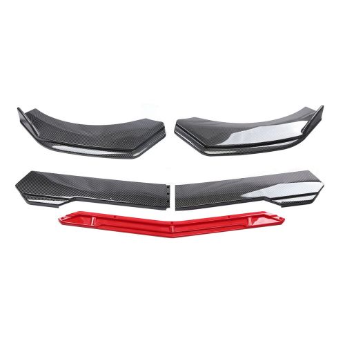 Front Bumper Lip Splitter Spoiler Strut Rods Carbon Fiber For Hyundai Genesis, US $72.50, image 5