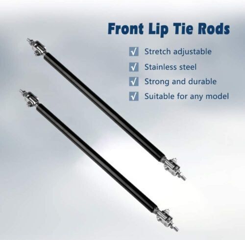 Front Bumper Lip Splitter Spoiler Strut Rods Carbon Fiber For Hyundai Genesis, US $72.50, image 7