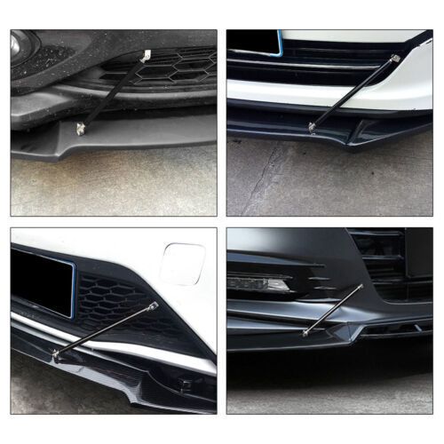 Front Bumper Lip Splitter Spoiler Strut Rods Carbon Fiber For Hyundai Genesis, US $72.50, image 8