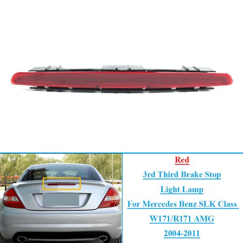 Red 3rd Third Brake Stop Light Lamp For Benz SLK Class W171/R171 AMG 2004-2011, US $87.44, image 4