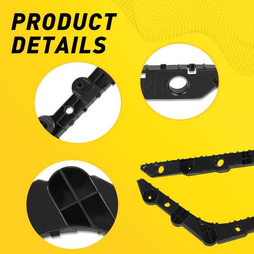 Pair rear left &amp; right ni1133102 brackets bumper fit 2013-2018 nissan sentra us