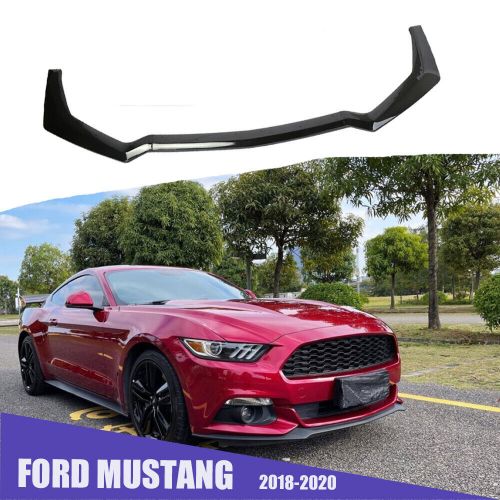 For 2018-2020 Ford Mustang GT-Style Black Front Bumper Lip Spoiler Splitter, US $67.88, image 2