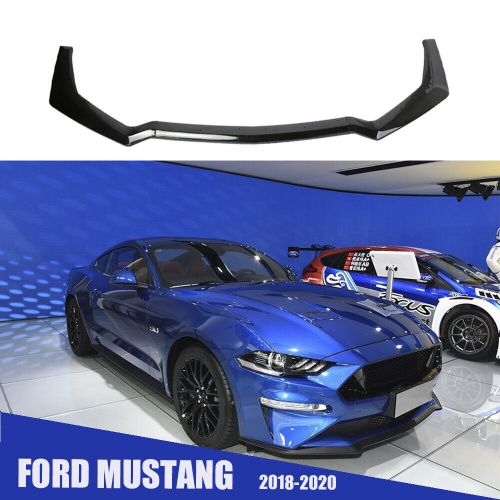 For 2018-2020 Ford Mustang GT-Style Black Front Bumper Lip Spoiler Splitter, US $67.88, image 3
