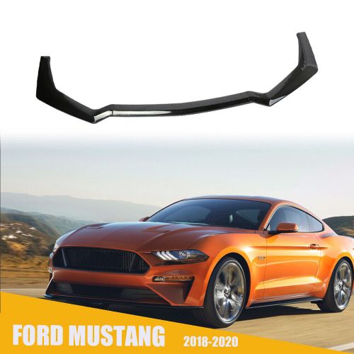 For 2018-2020 Ford Mustang GT-Style Black Front Bumper Lip Spoiler Splitter, US $67.88, image 7