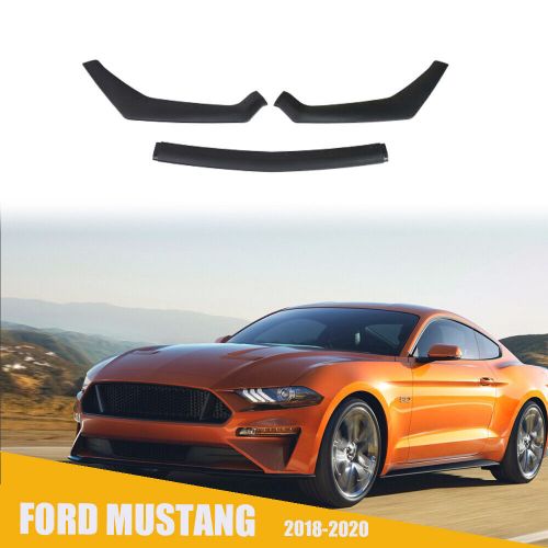 For 2018-2020 Ford Mustang GT-Style Black Front Bumper Lip Spoiler Splitter, US $67.88, image 8
