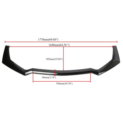 For 2018-2020 Ford Mustang GT-Style Black Front Bumper Lip Spoiler Splitter, US $67.88, image 10