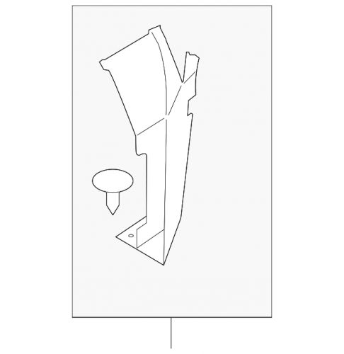 Genuine ford side shield ml3z-8311-d