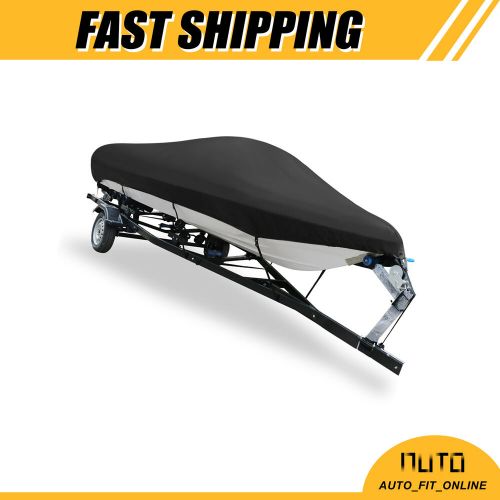 ONE 20-22ft 600D Fabric Waterproof Boat Cover V-Hull Universal Black 700 x 280cm, US $109.99, image 9