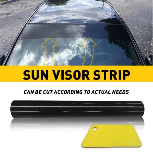 Sun Strip Visor Premium Vinyl Decal 60"x12" Windshield Banner Cast PVC Film, US $10.99, image 6
