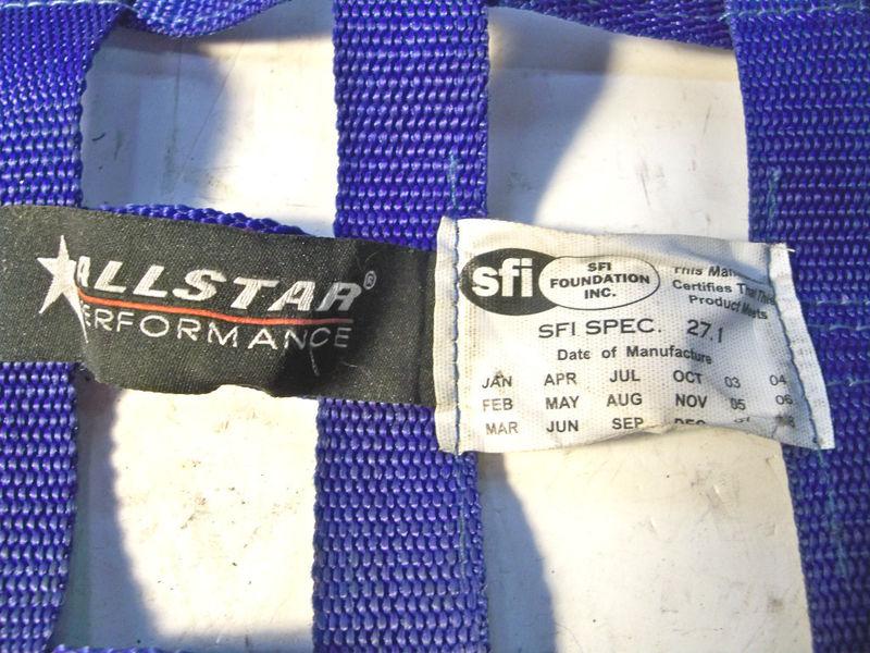 Blue Allstar brand WIndow Net NICE 23 x 17 1/2 NASCAR late model , US $19.00, image 3