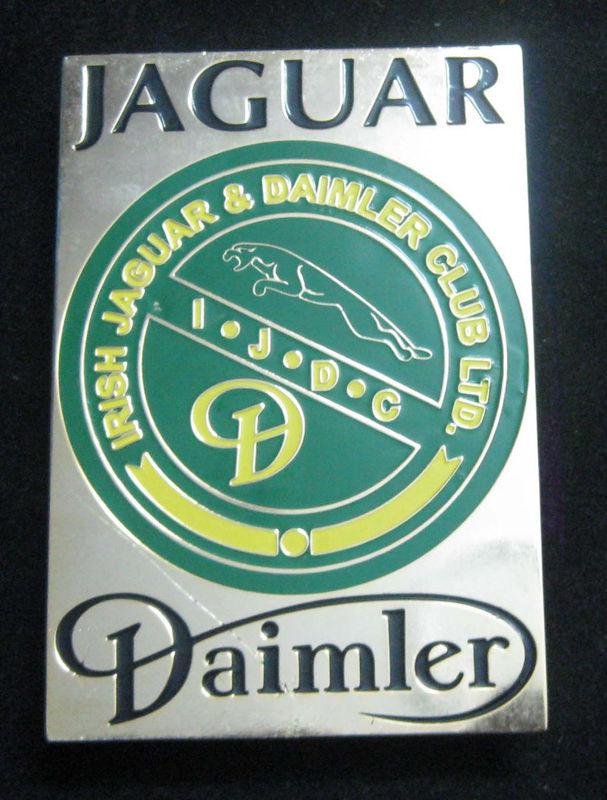 Irish jaguar & daimler club grill badge emblem car grill badge logos metal car b