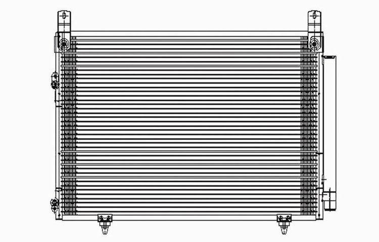 Replacement ac condenser parallel flow type 01-07 toyota highlander 8846048020