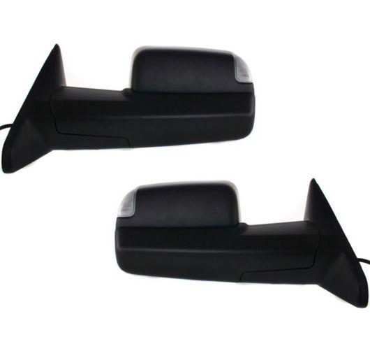 New side view mirrors power heated textured w/signal pair set ram 1500 2500 3500