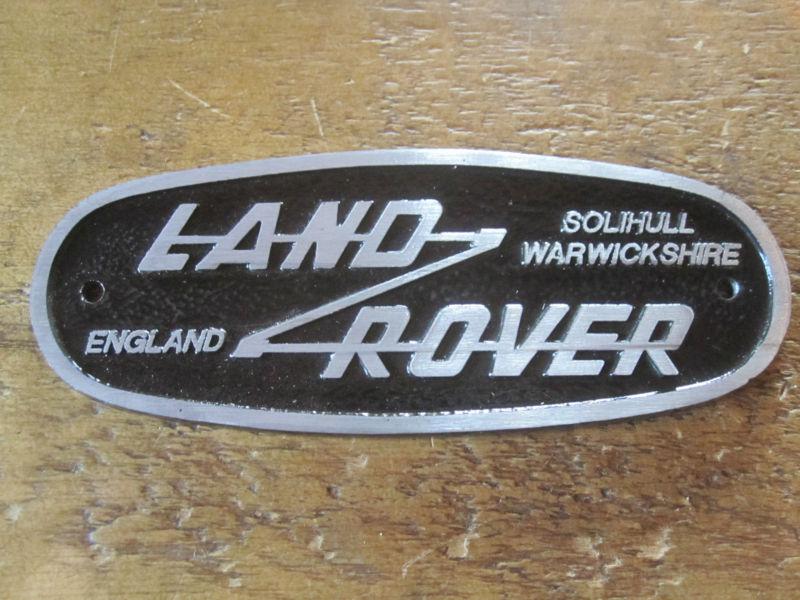 Nas land rover defender 90 / 110 badge. solid aluminum! series.