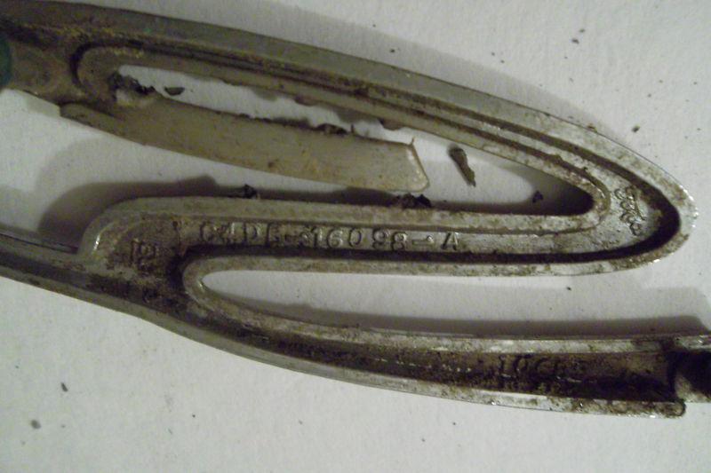 VINTAGE ORIGINAL FOMOCO PAIR SET FORD SQUIRE EMBLEMS 1960'S METAL CAR TRIM , US $7.99, image 4