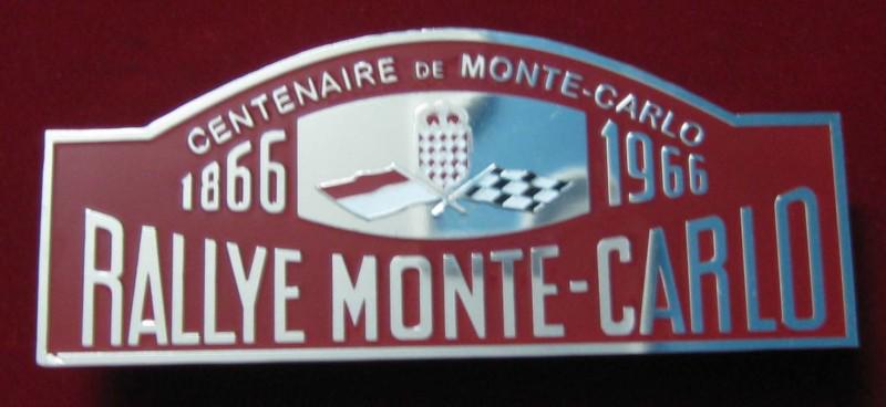 Car badge - ralley monte carlo 1866 1966 centaire de monte carlo grill badge emb