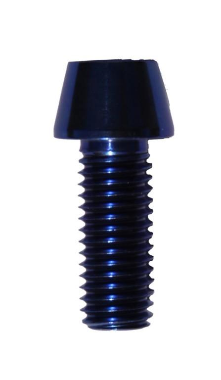 Titanium taper socket head bolt blue m10  x 2 5x 1.5 mm