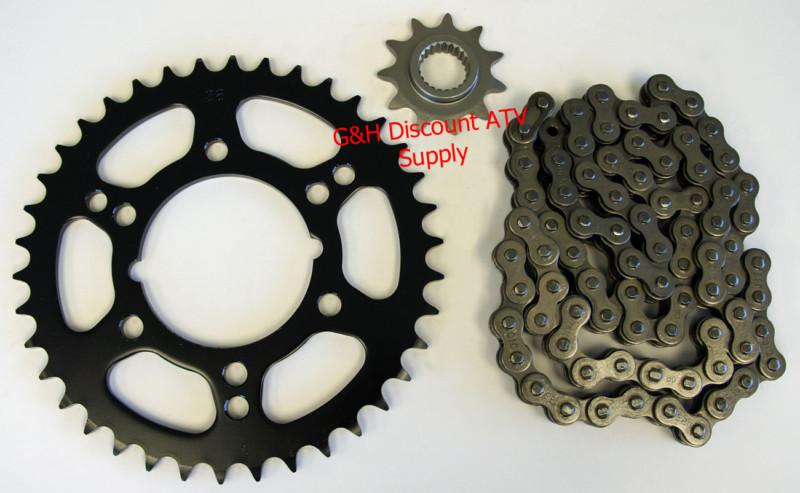 2000-01 polaris trailblazer 250 es 11t front 38t rear sprocket 520x78 chain set