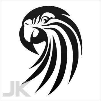 Decal stickers bird farm ranch village animal parrot tribal style 0502 kaxax