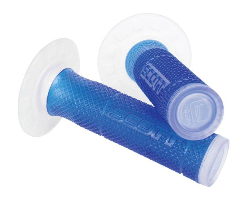 Scott sx 2 blue clear handlebar grips fits ktm dirt bikes motorcycles