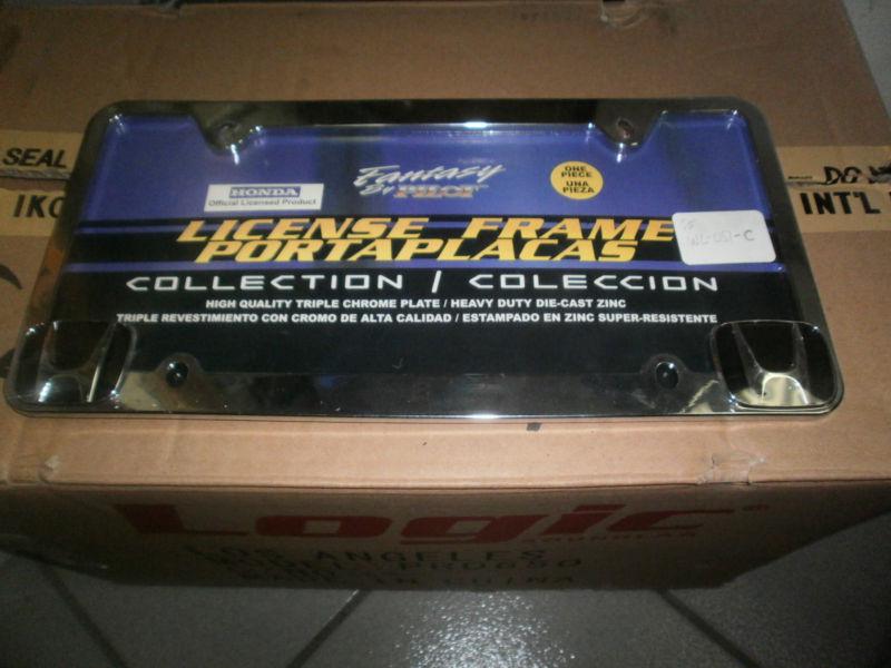 Pilot automotive wl051c chrome honda license frame