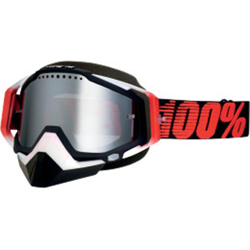 New 100% racecraft snow motocross goggles,red/black/white(red/black),mirror lens