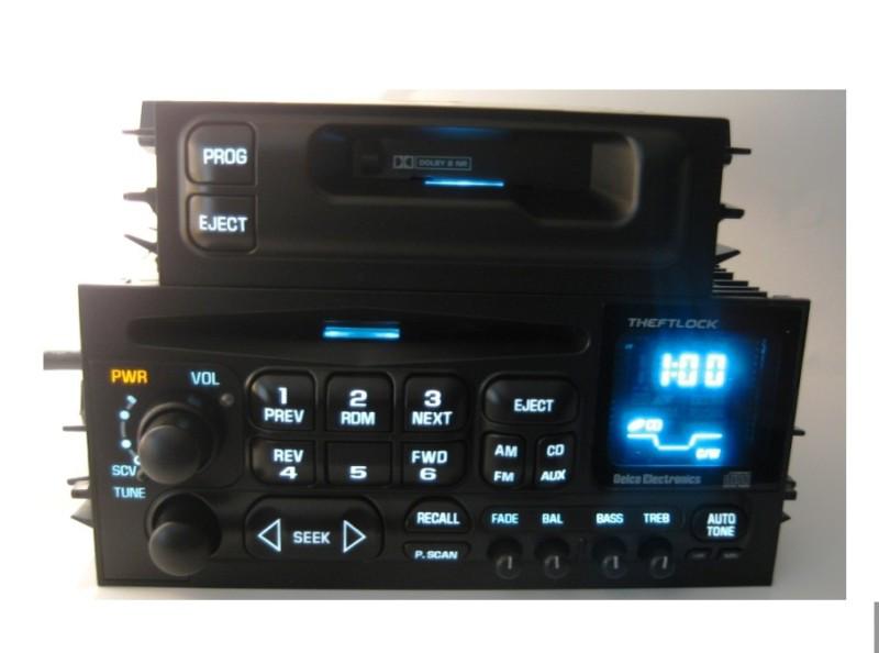 NICE 2001 DELCO CD PLAYER W/CASSETTE & CABLE TAHOE YUKON GMC SUV//TRUCK, US $148.95, image 2