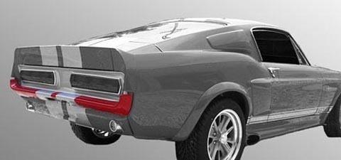 1967 68 mustang eleanor rear fiberglass rear bumper