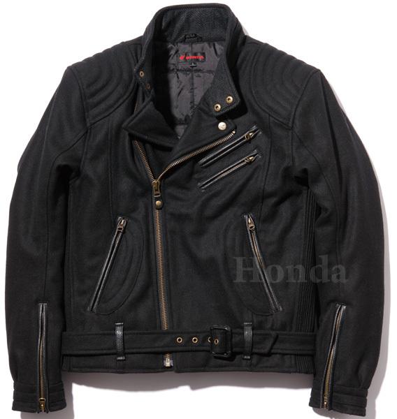 Honda melton double riders jacket ex-r3u black l size brand new rare motogp