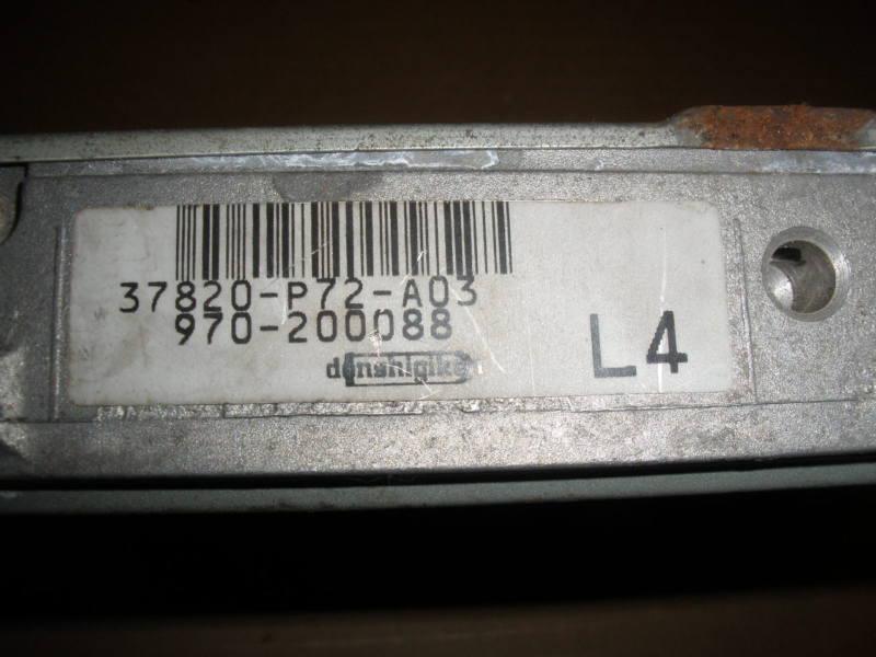 1996-1997 acura integra gsr b18c engine computer 37820-p72-a03
