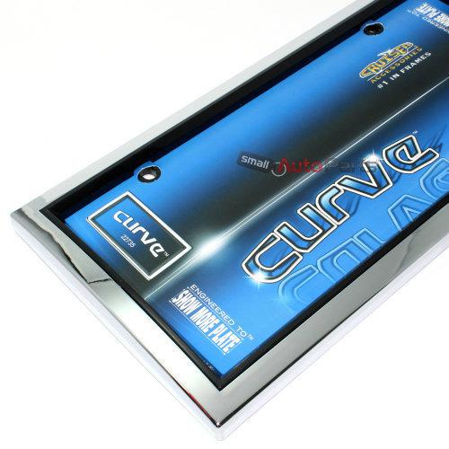 Black-chrome curve license plate tag frame picture frame look for auto-car-truck