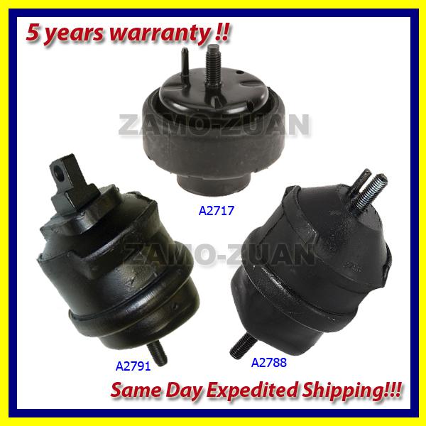 91-92 mercury sable 3.0l engine motor & trans. mount set 3pcs a2791 a2788 a2717