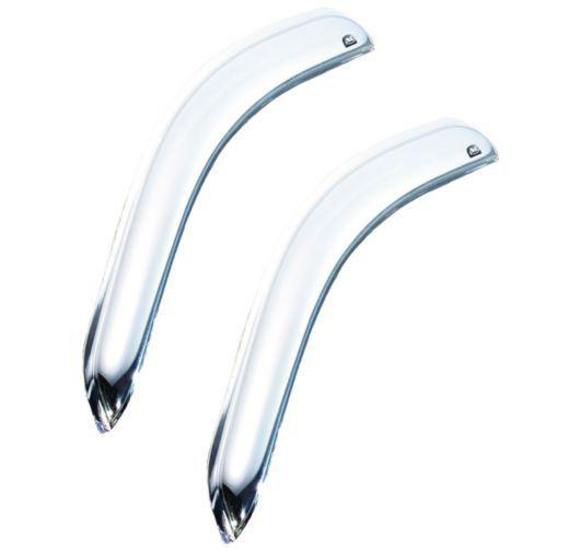 Ventshade window visor front new chrome chevy full size truck gmc 682326