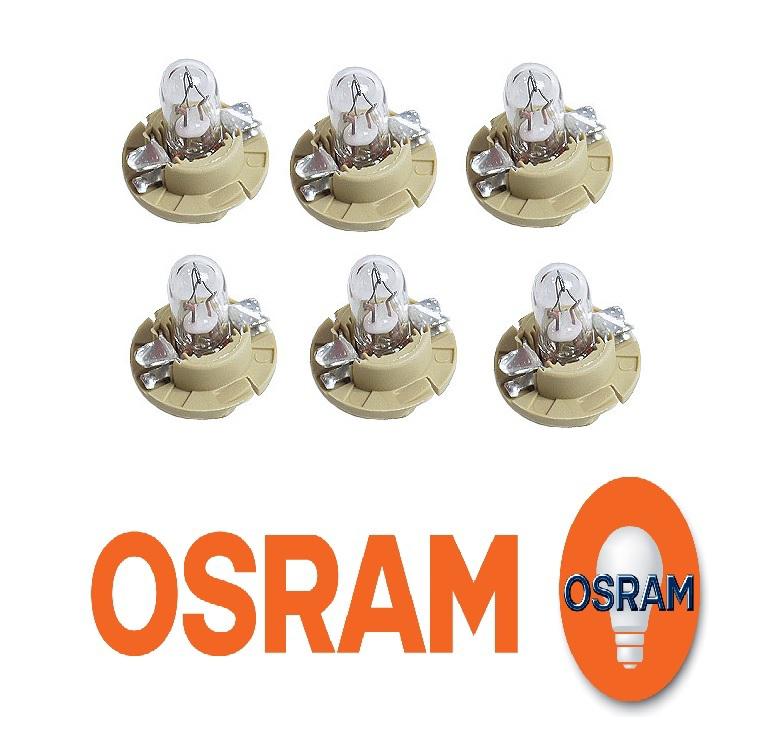 6-oem osram instrument panel light bulb bmw mercedes porsche 