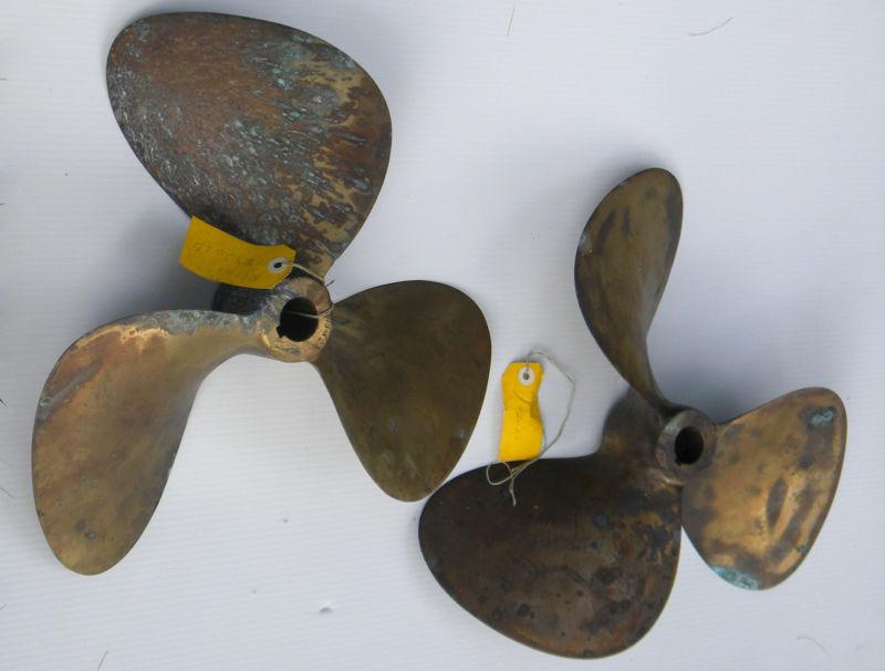2 bronze propellers 3-blade 18x20 - lh & rh