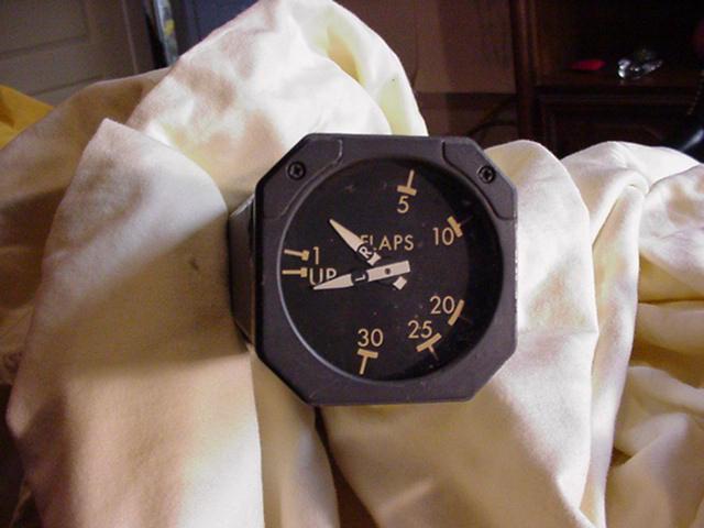 Boeing 747 trailing edge flap position indicator.....used aircraft part