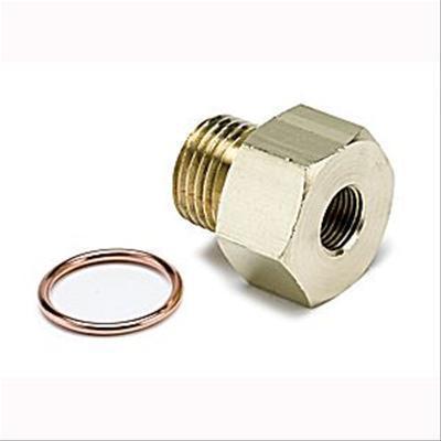 Autometer 2268 fitting metric adapter oil psi 1/8" npt female to 16mm x 1.5 male