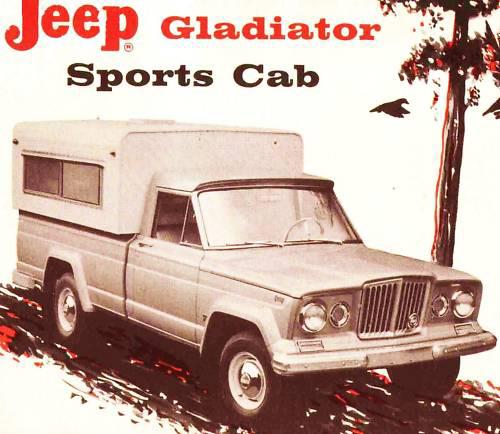 1963 jeep gladiator sports cab pickup factory brochure