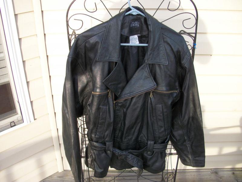 Womens leather jacket size 12 Europa, US $21.99, image 2