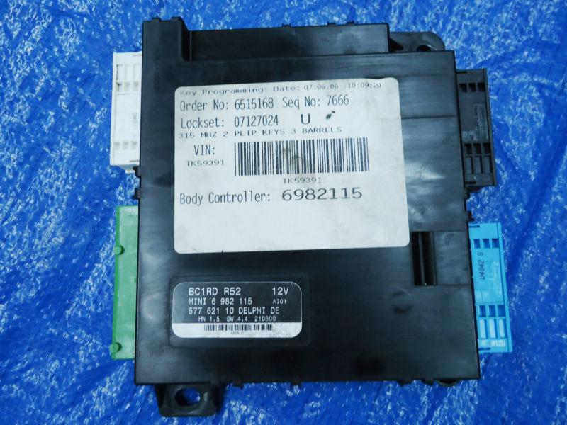 02-08 mini cooper r52 interior basic module body controler control unit oem