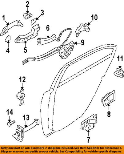 Hyundai oem 794103k000 door hinge-lower hinge