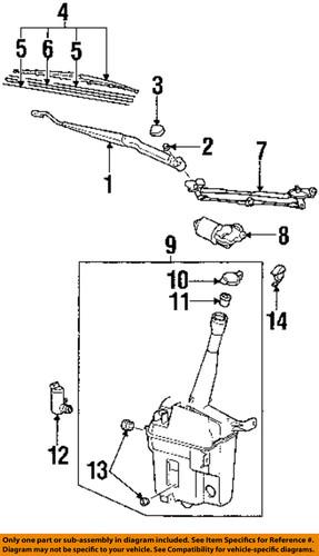 Pontiac gm oem 88974771 wiper blade/windshield wiper blade