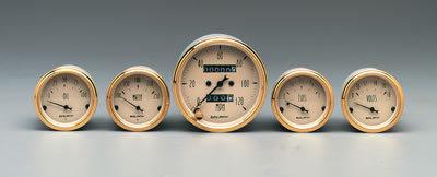 Autometer gauge kit golden oldies speedometer water temp fuel level volt oil
