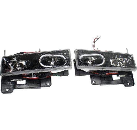 Anzo set of 2 headlight lamp left & right side new crystal clear lens lh 111005