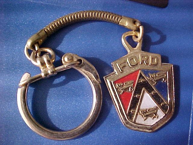 Vintage ford gold key chain