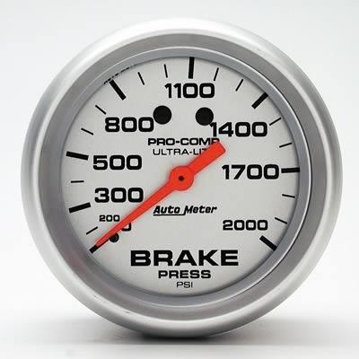 Auto meter 4426 ultra-lite analog brake pressure 0-2,000 psi gauges -  atm4426