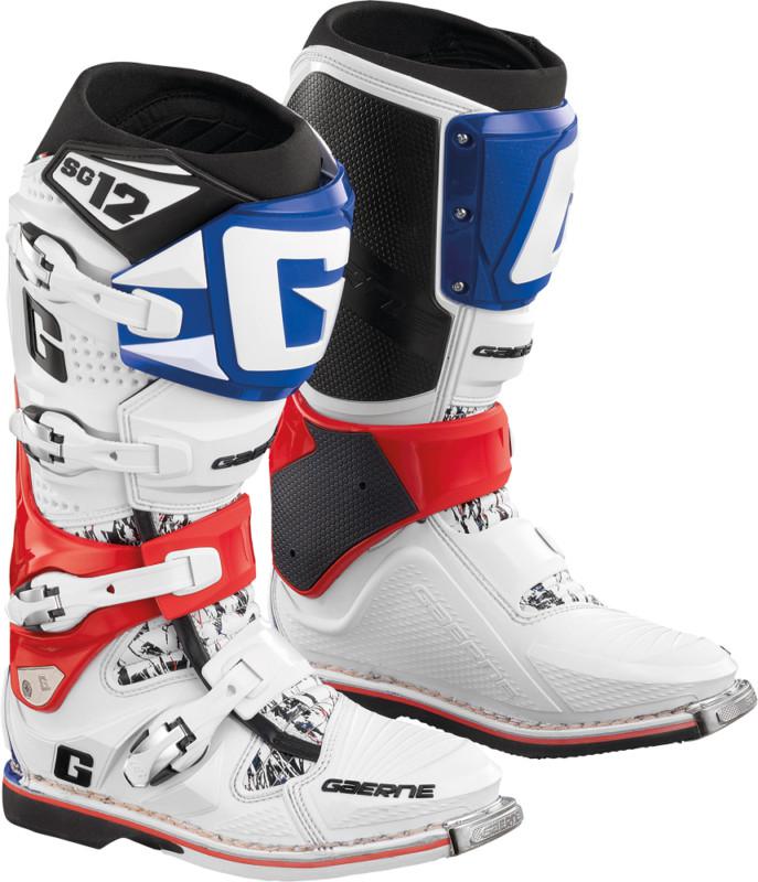 Gaerne sg-12 motocross boots red/white/blue 11