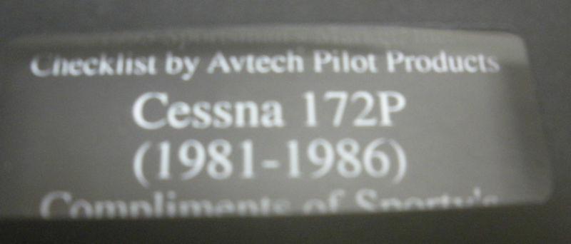 SPORTY'S ELECTRONIC CHECKLIST - CESSNA 172P, US $12.50, image 3