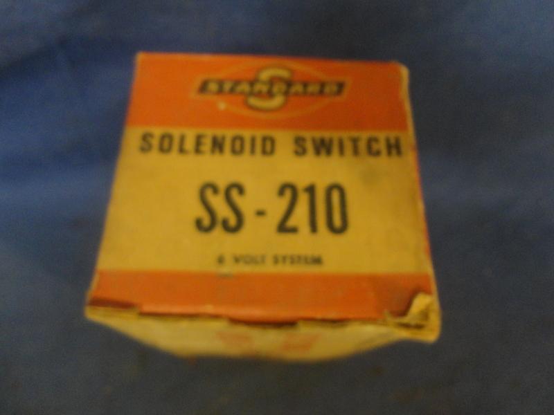 1972 gmc chevy truck starter solenoid standard ss-210 - nos 