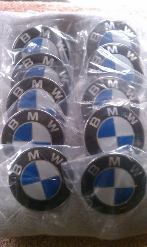 Lot of 10 bmw roundel emblem badge 82mm blue white black hood rear trunk  3.25"